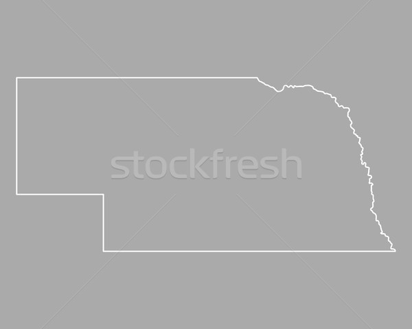 Pokaż Nebraska USA wektora odizolowany ilustracja Zdjęcia stock © rbiedermann