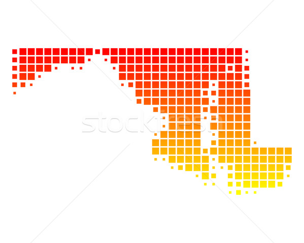 Karte Maryland Muster america USA Platz Stock foto © rbiedermann