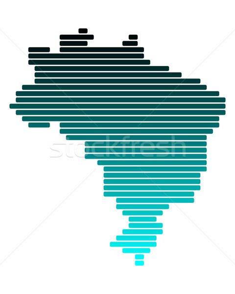 Stock photo: Map of Brazil
