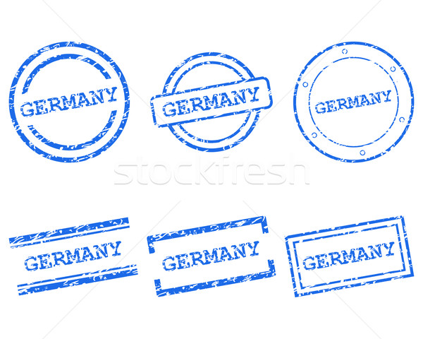 Németország bélyegek terv levél bélyeg címke Stock fotó © rbiedermann