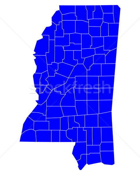 Map of Mississippi Stock photo © rbiedermann
