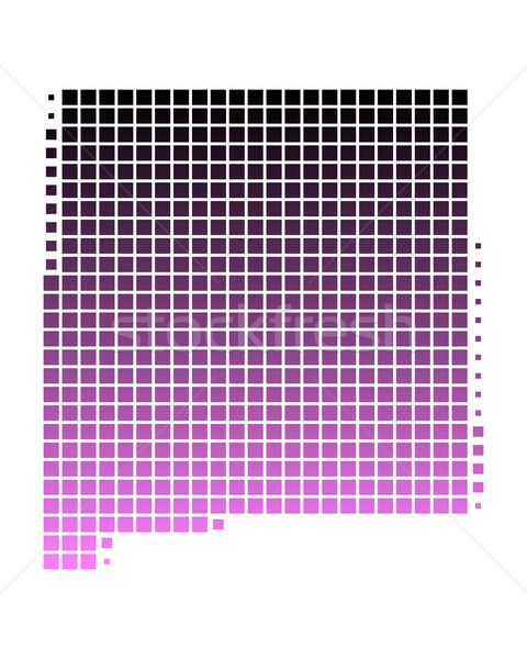 Mapa Novo México padrão rosa américa praça Foto stock © rbiedermann