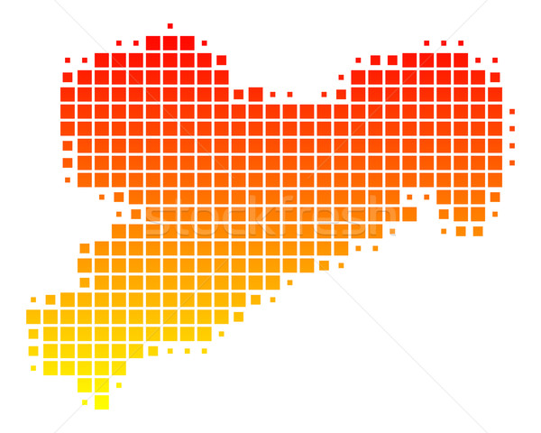 карта шаблон квадратный вектора иллюстрация география Сток-фото © rbiedermann