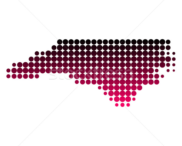 карта Северная Каролина шаблон розовый Америки Purple Сток-фото © rbiedermann