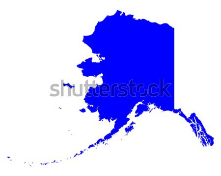 [[stock_photo]]: Carte · Alaska · bleu · Voyage · Amérique · USA