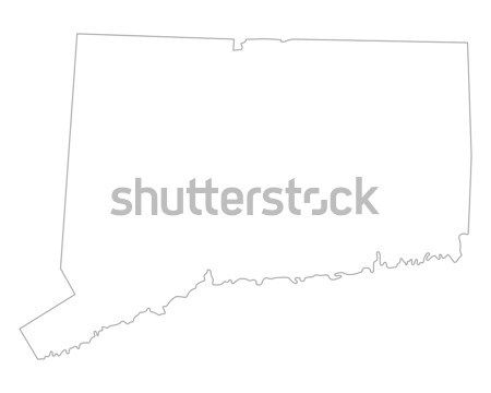 Karte Connecticut Hintergrund line USA Stock foto © rbiedermann