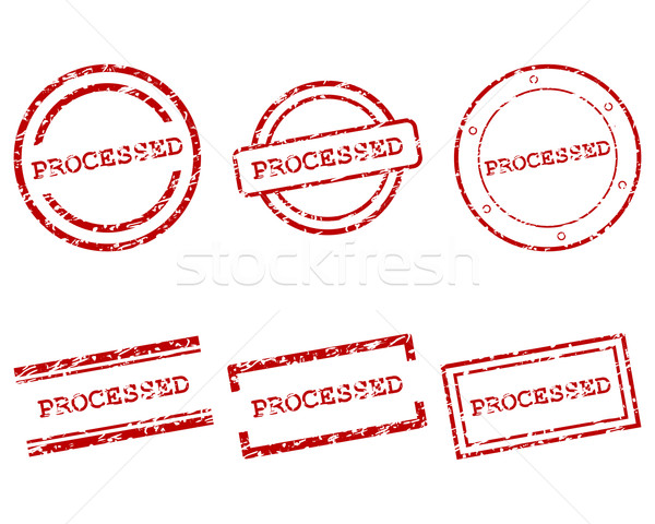 Processed stamps Stock photo © rbiedermann