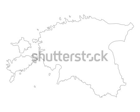 地図 エストニア 背景 孤立した 実例 ストックフォト © rbiedermann