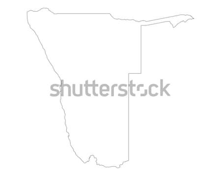 Karte Namibia Hintergrund isoliert Illustration Stock foto © rbiedermann