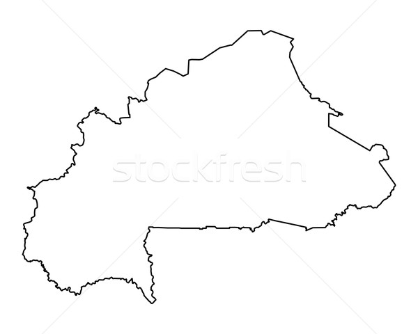 Map of Burkina Faso Stock photo © rbiedermann