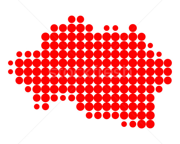 地図 赤 パターン サークル ポイント ベクトル ストックフォト © rbiedermann