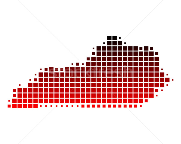 Pokaż Kentucky czerwony wzór Ameryki USA Zdjęcia stock © rbiedermann