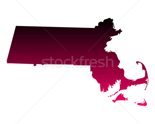 Stock photo: Map of Massachusetts