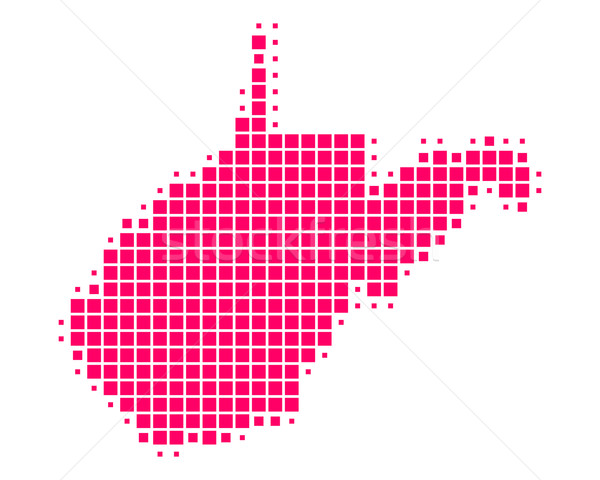 Pokaż West Virginia wzór Ameryki fioletowy USA Zdjęcia stock © rbiedermann