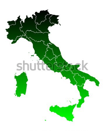 Stok fotoğraf: Harita · İtalya · arka · plan · yeşil · hat · İtalyan