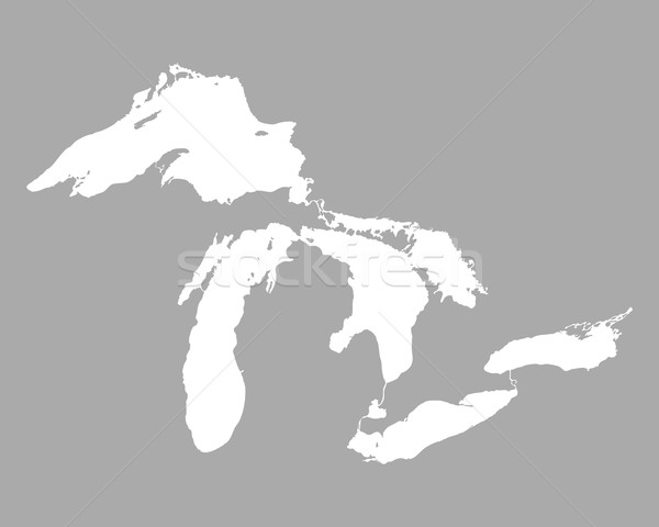 Map of Great Lakes Stock photo © rbiedermann