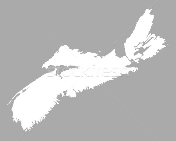 Map of Nova Scotia Stock photo © rbiedermann
