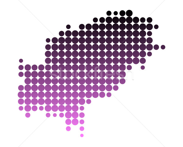 Stock foto: Karte · Insel · Muster · rosa · Kreis · Punkt