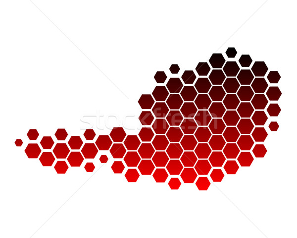 地図 オーストリア 赤 パターン ポイント 地理 ストックフォト © rbiedermann