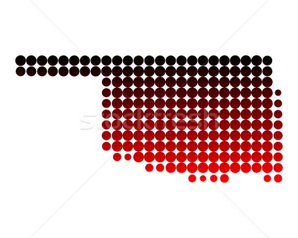 Map of Oklahoma Stock photo © rbiedermann