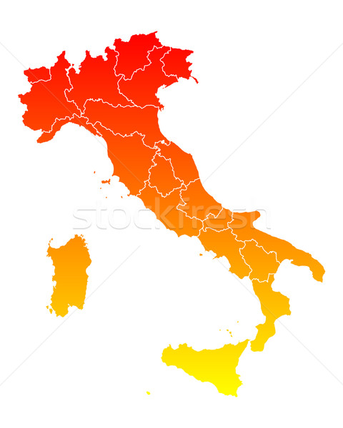 Map of Italy Stock photo © rbiedermann