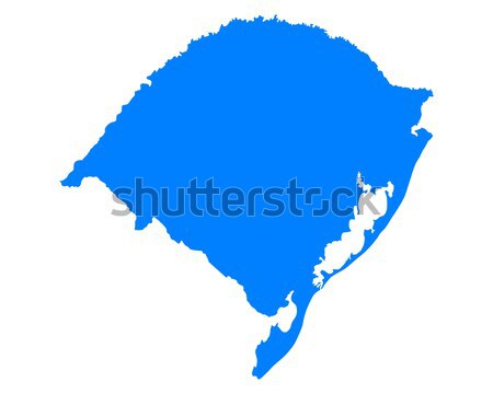 Map of Rio Grande do Sul Stock photo © rbiedermann