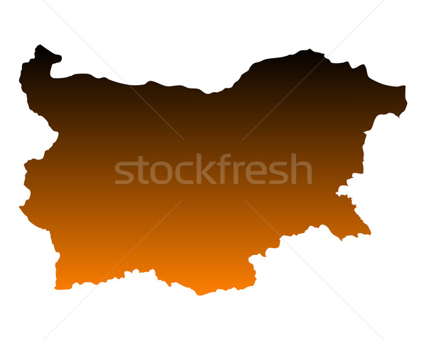 Térkép Bulgária vektor izolált illusztráció Stock fotó © rbiedermann