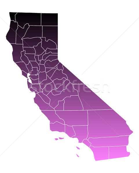 Hartă roz Statele Unite ale Americii vector izolat ilustrare Imagine de stoc © rbiedermann
