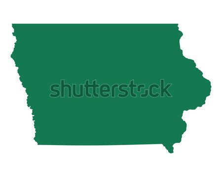 Map of Iowa Stock photo © rbiedermann