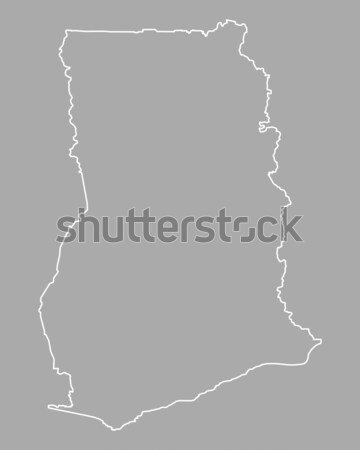 Map of Ghana Stock photo © rbiedermann
