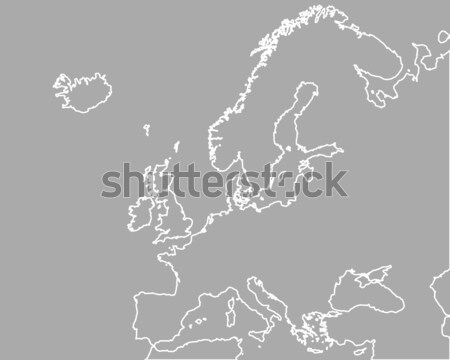 Map of Europe Stock photo © rbiedermann