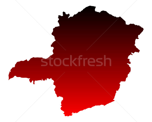 Hartă roşu vector izolat ilustrare geografie Imagine de stoc © rbiedermann