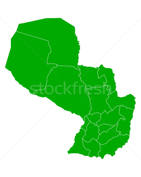 Map of Paraguay Stock photo © rbiedermann