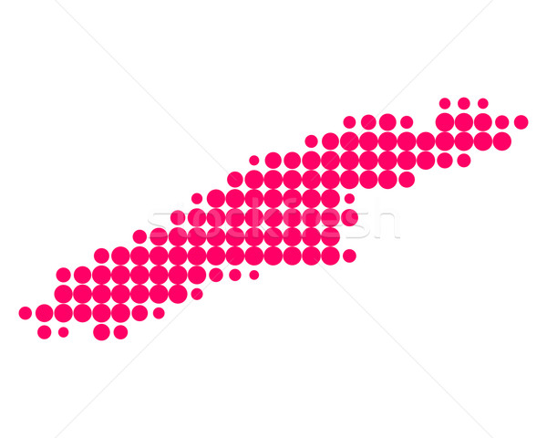 Mappa isola pattern viola cerchio punto Foto d'archivio © rbiedermann