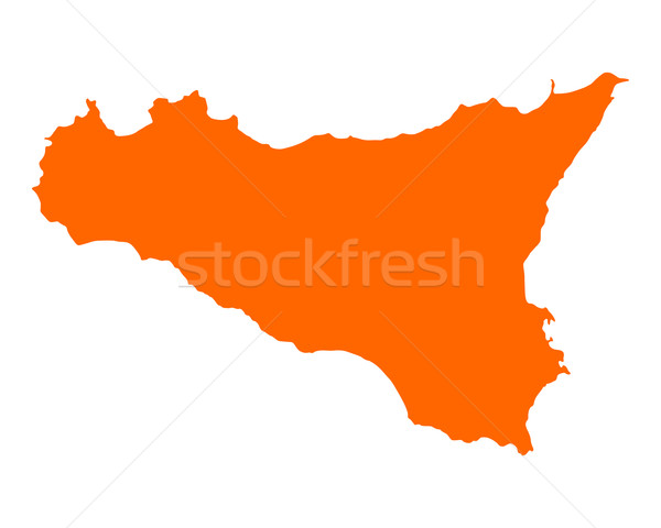 Map of Sicily Stock photo © rbiedermann