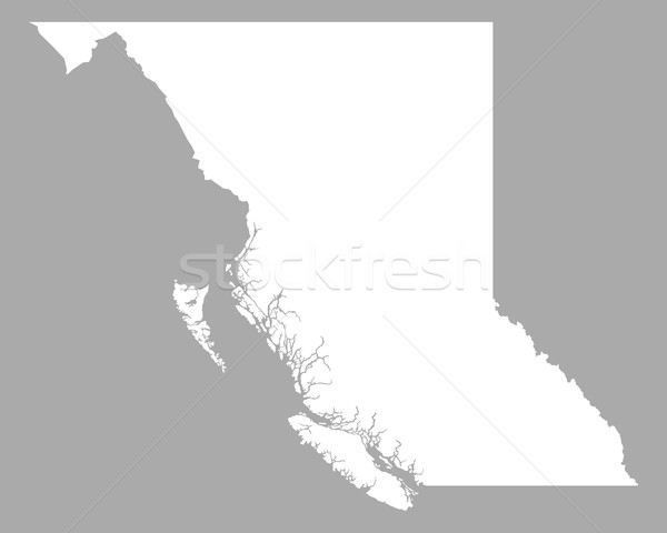 Mapa británico fondo blanco línea Canadá Foto stock © rbiedermann