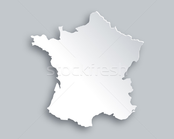 Kaart Frankrijk papier achtergrond reizen kaart Stockfoto © rbiedermann