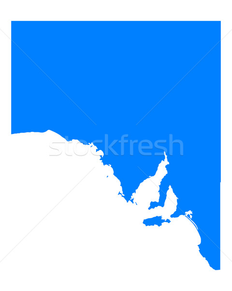 карта Южная Австралия синий вектора Австралия изолированный Сток-фото © rbiedermann