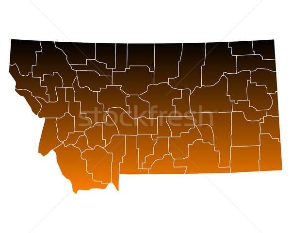 Сток-фото: карта · США · вектора · изолированный · иллюстрация · коричневый