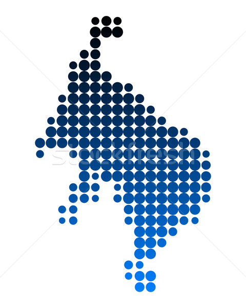 Map of Lake mueritz Stock photo © rbiedermann