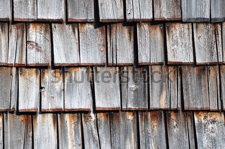 Stock photo: Wooden shingles