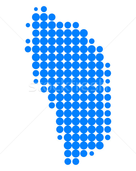 Map of Dominica Stock photo © rbiedermann