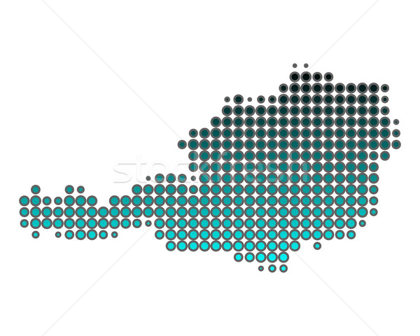 Map of Austria Stock photo © rbiedermann