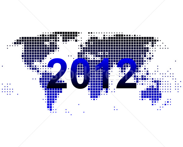 Stock photo: World map 2012