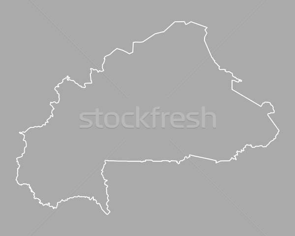 Map of Burkina Faso Stock photo © rbiedermann