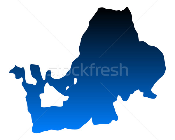 Map of Lake Chiemsee Stock photo © rbiedermann