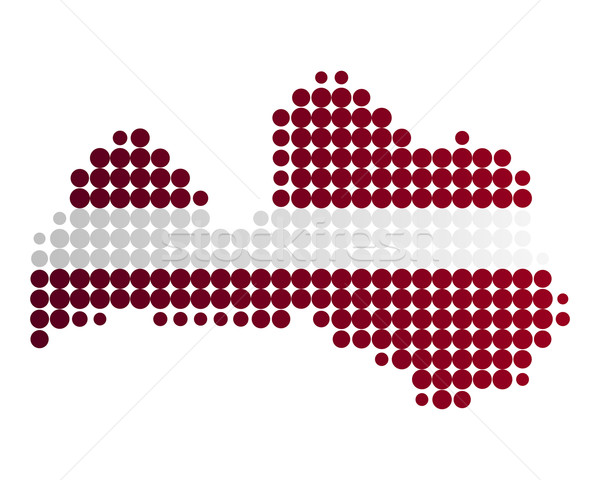 Zdjęcia stock: Pokaż · banderą · Łotwa · tle · podróży · kółko