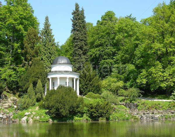 Stock fotó: ősi · fenséges · park · díszlet · égbolt · természet