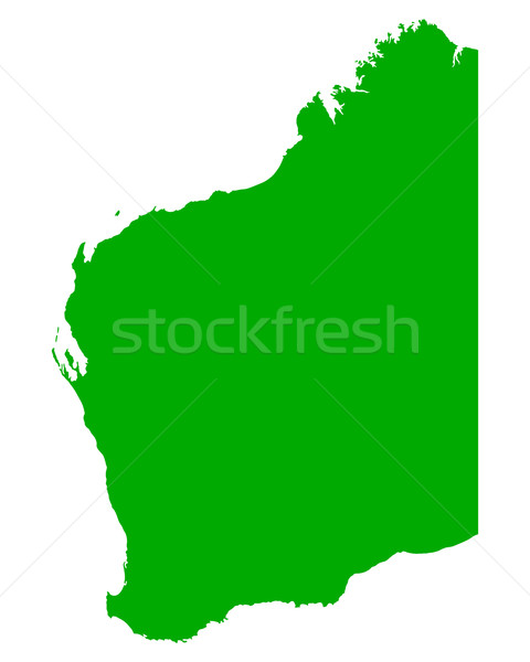 Map of Western Australia Stock photo © rbiedermann