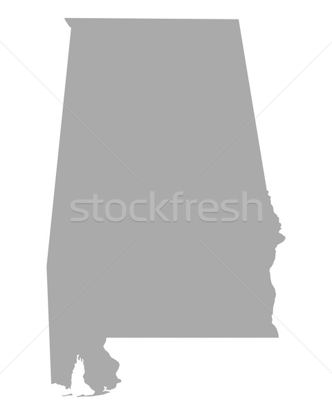 Foto stock: Mapa · Alabama · viajar · américa · EUA · isolado